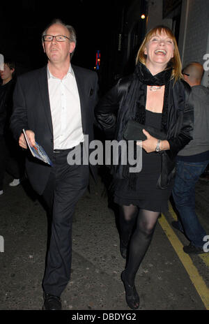 Peter Davison and wife Elizabeth Morton, at the Much Ado About Nothing Press Night After Party at The Foundation Bar. London, England - 01.06.11 Stock Photo