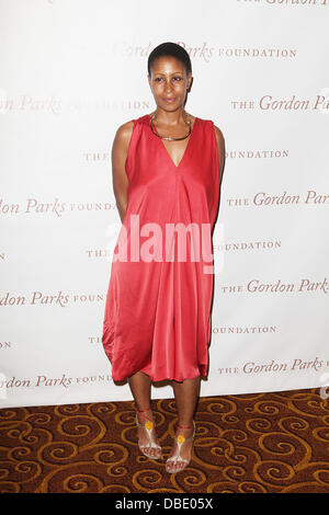 Leslie Parks Gordon Parks Foundation Awards Dinner and Auction Honoring, Arianna Huffington, Spike Lee, Karl Lagerfeld,Sir,Ken Robinson, Stephanie Winston Wolkoff taking place at The Gotyham Hall 06 01 11 NYC Stock Photo