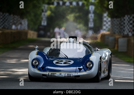 Chichester, UK - July 2013: Howmet TX in action at the Goodwood Festival of Speed on July 13, 2013. Stock Photo