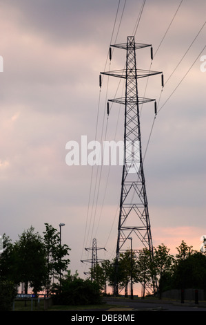 Electricity Pylons Stock Photo