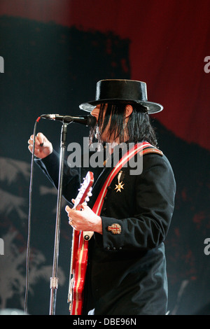 Jack White from The White Stripes  performing at the Big Day out Festival 2006, Sydney Showground Stadium, Sydney, Australia. Stock Photo
