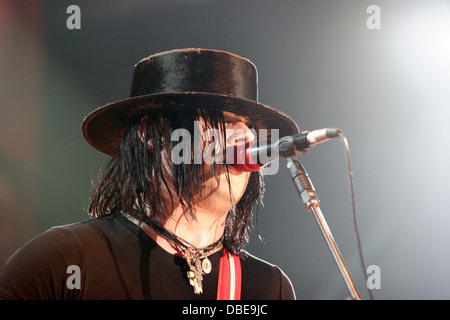 Jack White from The White Stripes  performing at the Big Day out Festival 2006, Sydney Showground Stadium, Sydney, Australia. Stock Photo