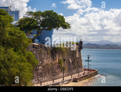 Paseo de la Princesa in San Juan, Puerto Rico. Stock Photo