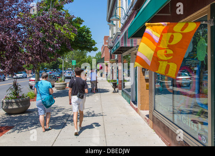 Elmwood Avenue in Elmwood Village area of Buffalo New York Stock Photo