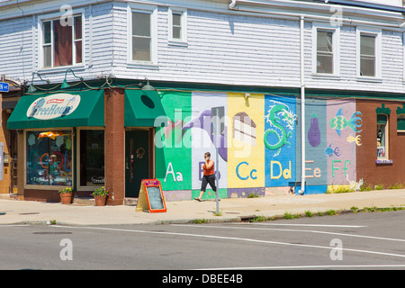 Elmwood Avenue in Elmwood Village area of Buffalo New York Stock Photo