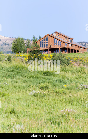 Mountain homes in Crested Butte, Colorado. Stock Photo