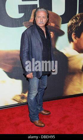 New York, NY. 29th July, 2013. Edward James Olmos at arrivals for 2 GUNS Premiere, The School of Visual Arts (SVA) Theatre, New York, NY July 29, 2013 Credit:  Andres Otero/Everett Collection/Alamy Live News Stock Photo