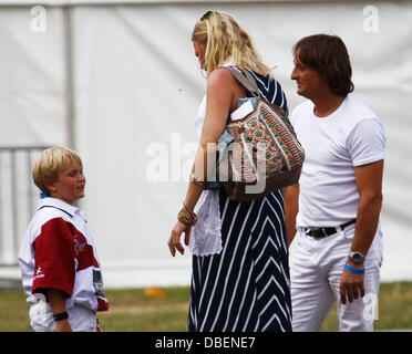 Jodie Kidd with boyfriend Andrea Vianini and Jodie's nephew Jaime MINT Polo In The Park - Day 2 London, England - 04.06.11 Mandatory Credit: WENN.com Stock Photo