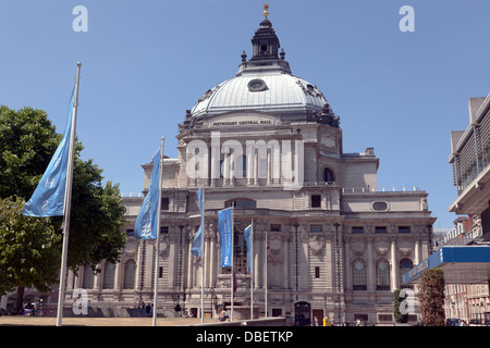 View of The Methodist Central Hall,  Westminster, London. Stock Photo