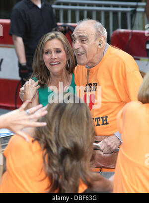 Meredith Vieira, and Abe Vigoda  The 'Today Show' salutes Meredith Vieira's Last Day with NBC Network New York City, USA - 08.06.11 Stock Photo