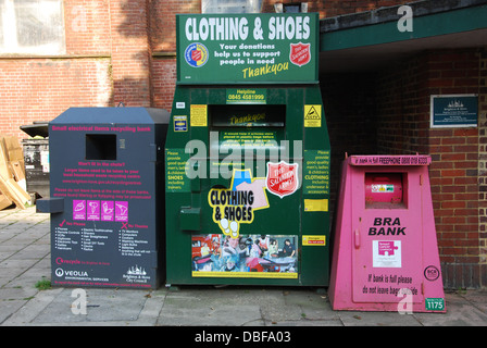 recycling banks Brighton United Kingdom Stock Photo