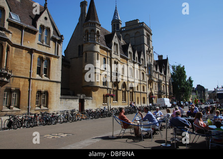 Broad Street with Trinity College Oxford United Kingdom Stock Photo