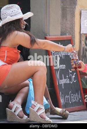 Deena Nicole Cortese out and about in Florence Florence, Italy 11.06.11 Stock Photo