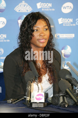 Serena Williams The AEGON International at Eastbourne - Press Conference Eastbourne, East Sussex - 13.06.11 Stock Photo