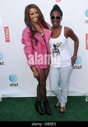 Kat Graham, DJ Asha Gay Pride 2011 held at the West Hollywood Park - VIP Room - Day 3 Los Angeles, California - 12.06.11 Stock Photo