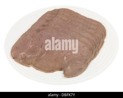 Cold Sliced Roast Beef Stock Photo