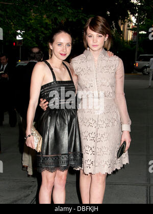 Carey Mulligan and friend Celebrities outside the Gramercy Hotel in New