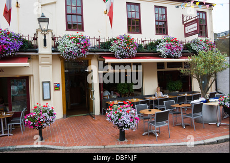 Exterior of Donatello restaurant & pizzeria in The Lanes Brighton East Sussex England UK Stock Photo