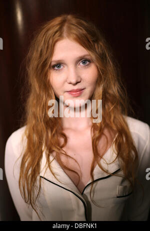 Actress Isolda Dychauk (Lucrecia Borgia) poses during a photo