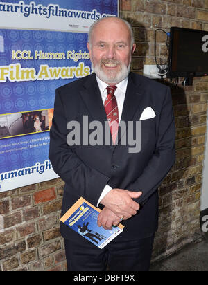 Senator David Norris,  Spanish actress turned director Mabel Lozano wins ICCL Human Rights Film Awards for her short film 'Listen To Me' at the IFI. Dublin, Ireland - 15.06.11 Stock Photo