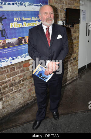 Senator David Norris,  Spanish actress turned director Mabel Lozano wins ICCL Human Rights Film Awards for her short film 'Listen To Me' at the IFI. Dublin, Ireland - 15.06.11 Stock Photo