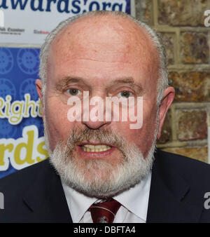 Senator David Norris,  Spanish actress turned director Mabel Lozano wins ICCL Human Rights Film Awards for her short film 'Listen To Me' at the IFI. Dublin, Ireland - 15.06.11 Stock Photo