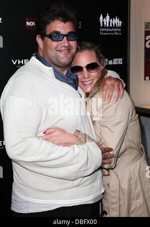 Jason Davis and Michelle Haugo VHERNIER and Artists for Peace & Justice 'A Ring to Educate a Child in Haiti' Launch Event Beverly Hills, California - 15.06.11 Stock Photo