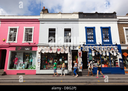 Shops along Pembridge Road, Notting Hill W11 Stock Photo