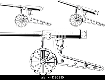 old cannon Stock Photo