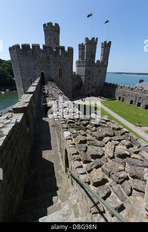 The Eagle Tower Caernarfon Castle Gwynedd North Wales Stock Photo The Eagle Tower Caernarfon Castle Gwynedd North Wales Stock Photo
