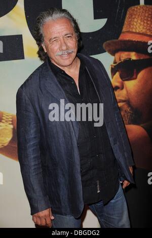New York, NY. 29th July, 2013. Edward James Olmos at arrivals for 2 GUNS Premiere, The School of Visual Arts (SVA) Theatre, New York, NY July 29, 2013. Credit:  Kristin Callahan/Everett Collection/Alamy Live News Stock Photo