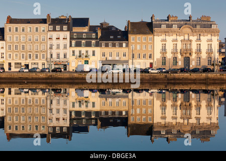 France, Normandy, Cherbourg-Octeville, Bassin du Commerce basin. Stock Photo