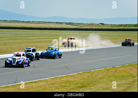 Legends at Ty Croes race track Anglesey circuit North Wales Uk Stock Photo