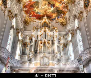 DE - BAVARIA: Baroque Roggenburg Monastery Stock Photo