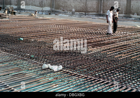 Dubai UAE Dry Dock Reinforcements Stock Photo