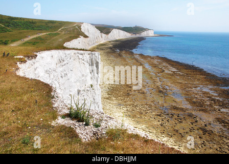 Seven Sisters cliffs in South Downs National Park, United Kingdom Stock Photo