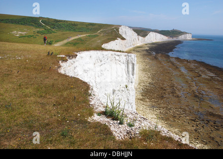 Seven Sisters cliffs in South Downs National Park, United Kingdom Stock Photo