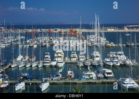 Marina moorings, Palma de Mallorca Stock Photo