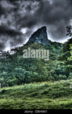 The volcanos of Auvergne (HDR) Stock Photo