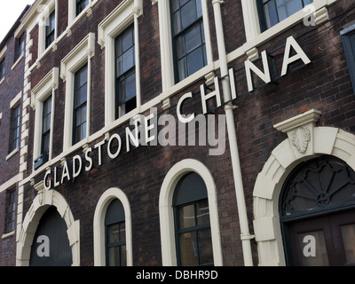 The Gladstone China Factory in Longton , Stoke-on-Trent , Staffordshire Potteries , English Midlands , England GB Stock Photo