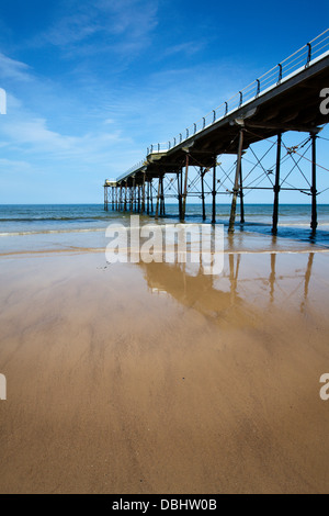 The Pier at Saltburn by the Sea Redcar and Cleveland England Stock Photo