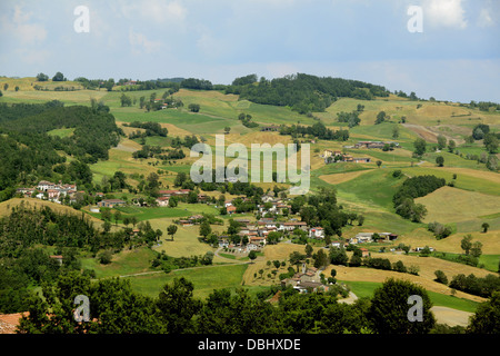 Reggio Emilia hills in the Italian region Emilia-Romagna Stock Photo