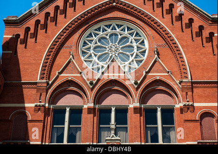 CINCINNATI - JULY 12: A close-up of Cincinnati Music Hall in Cincinnati on July 12, 2013. Stock Photo