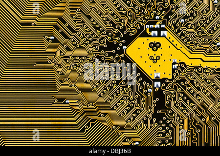 processor circuit board background close up Stock Photo