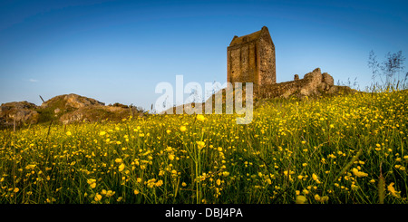 Smailholm Tower, a 15th century, peel tower, near Kelso in the Scottish Borders. Stock Photo