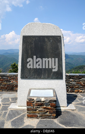 This memorial stone in the Vallée Français region of the Cévennes region of France commemorates members of the resistance. Stock Photo