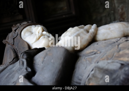 Robert Bruce effigy in St. Conan's kirk, Loch Awe, Argyll, Scotland, UK Stock Photo