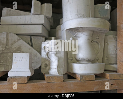 Old jug mould from Longton Stoke-On-Trent Great Britain showing potteries heritage at the Gladstone Pottery Museum Stock Photo