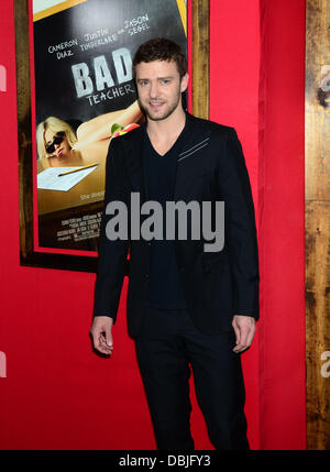 Justin Timberlake  World premiere of 'Bad Teacher' held at The Ziegfeld Theater - Arrivals New York City, USA - 20.06.11 Stock Photo
