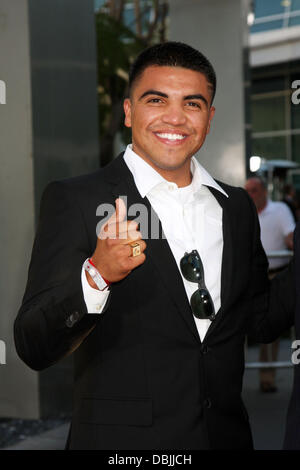 LOS ANGELES - JUN 21: Victor Ortiz arriving at the True Blood Season 4 Premiere at ArcLight Theater on June 21, 2011 in Los Angeles, CA Stock Photo